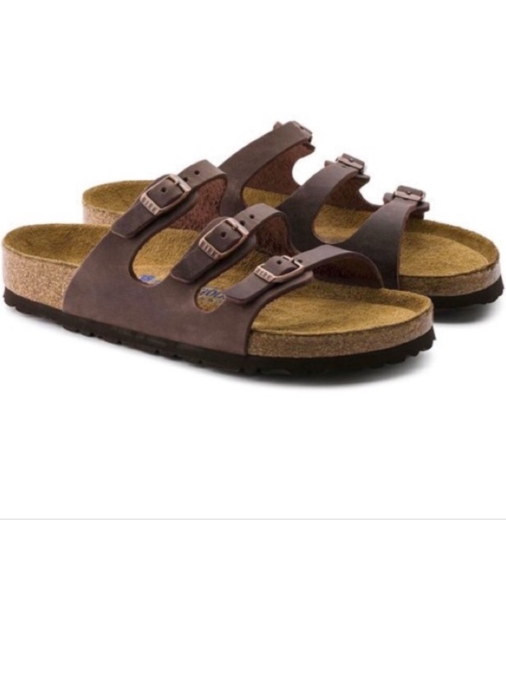 Birkenstock Florida Soft Footbed Oiled Leather Habana Size 36.5 (US Size 5.5-6)